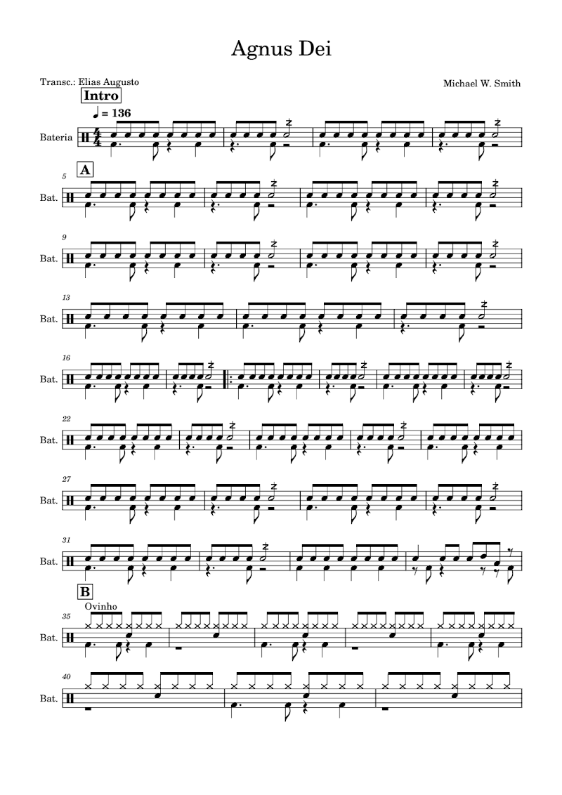 Agnus Dei Bateria