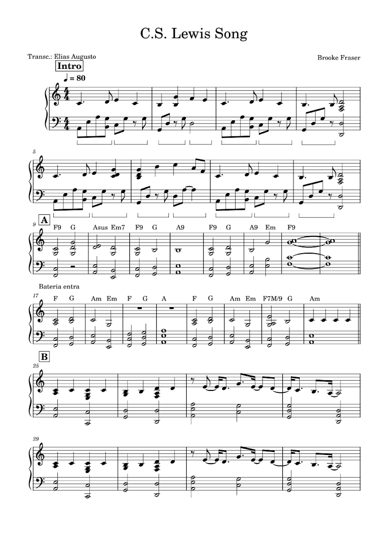 C.S. Lewis Song Done