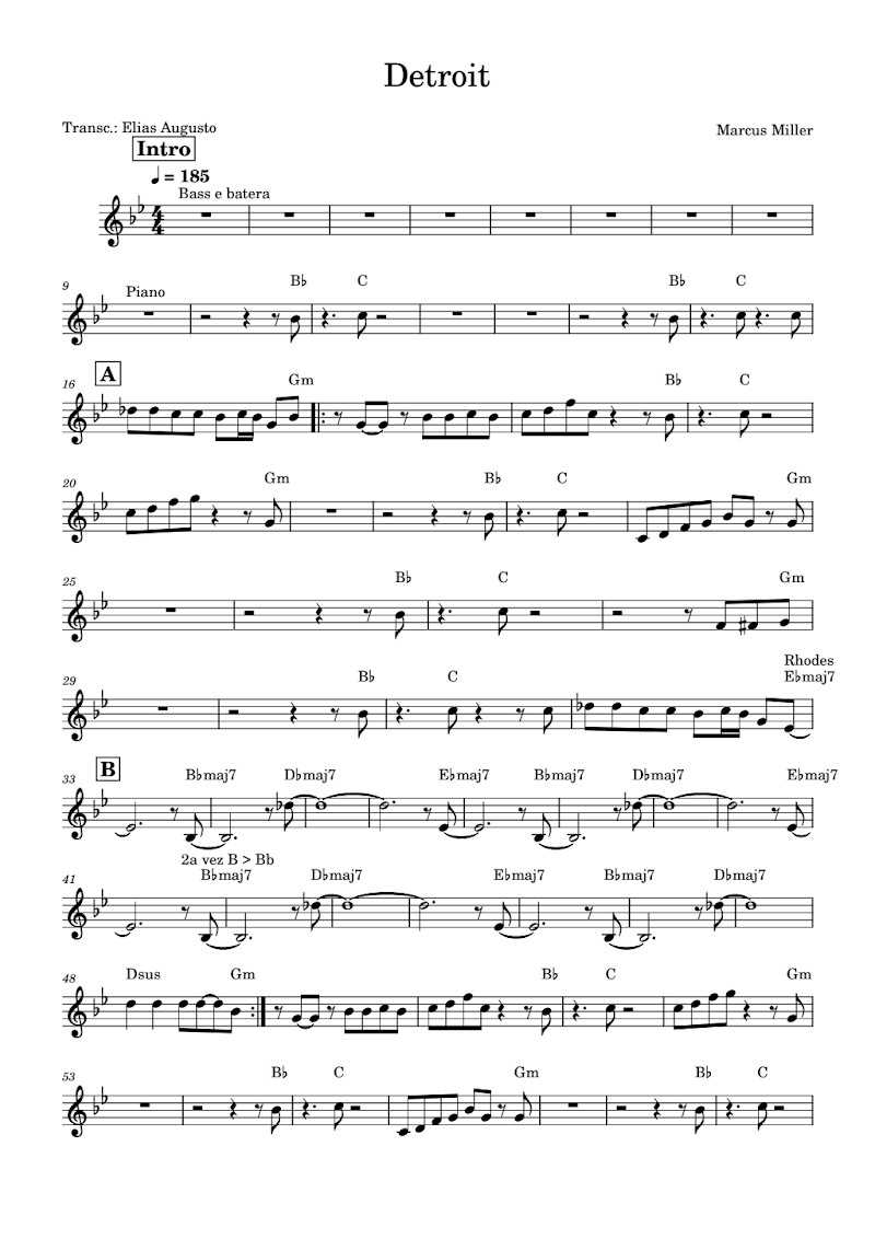 Detroit - Marcus Miller