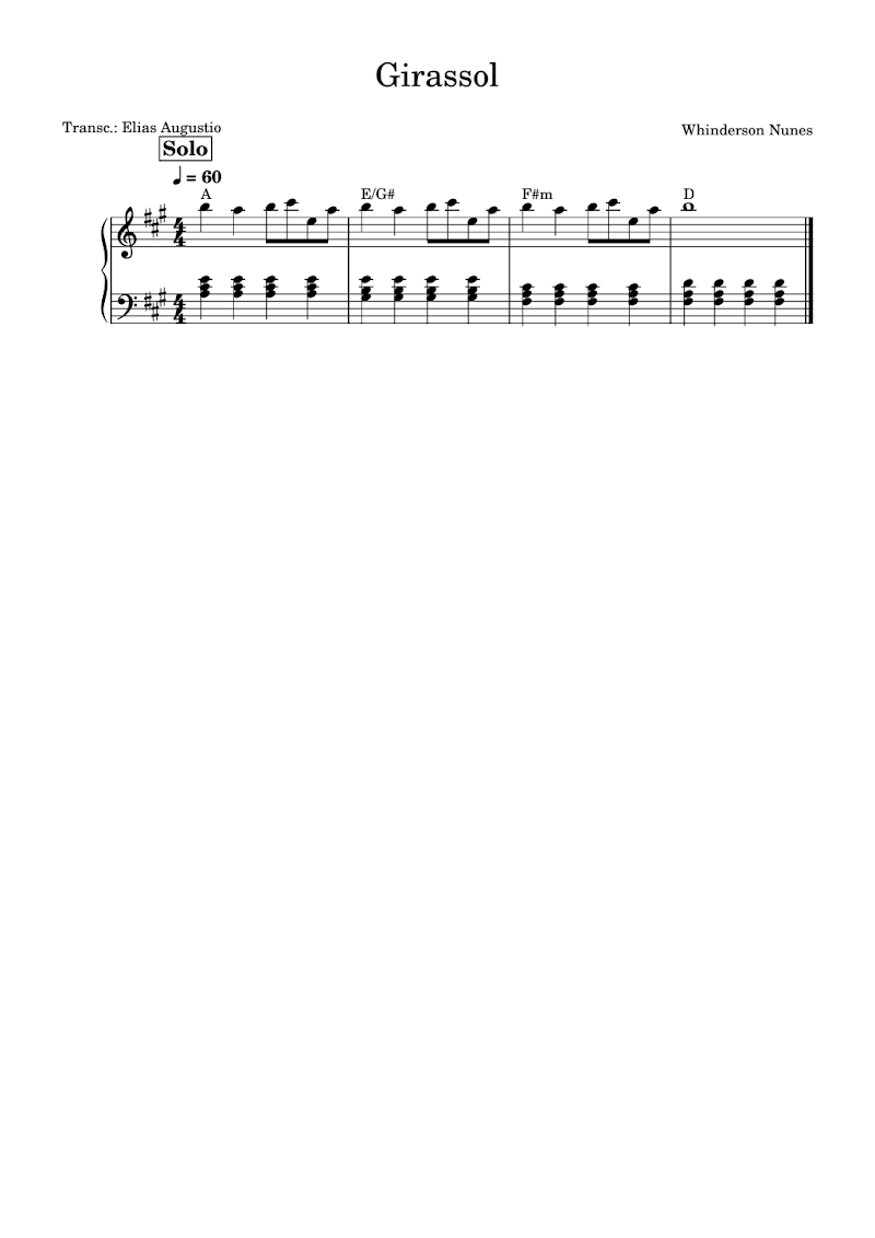 Girassol solo