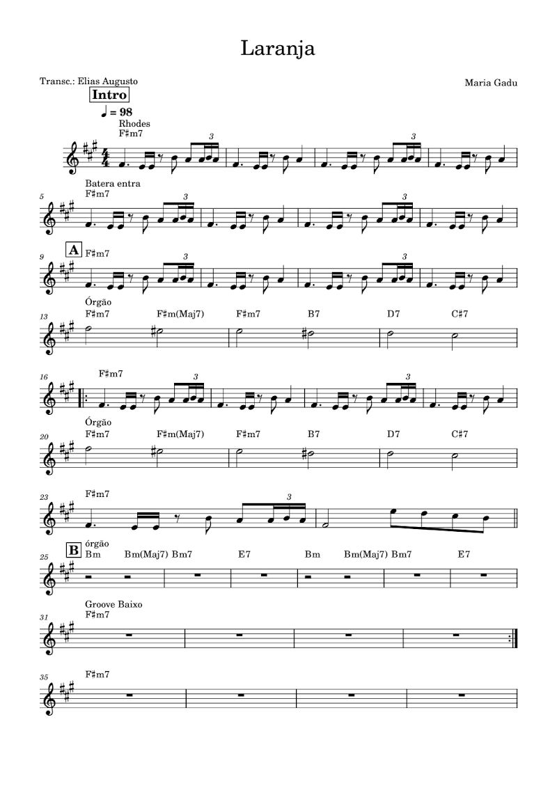 Laranja - Maria gadu