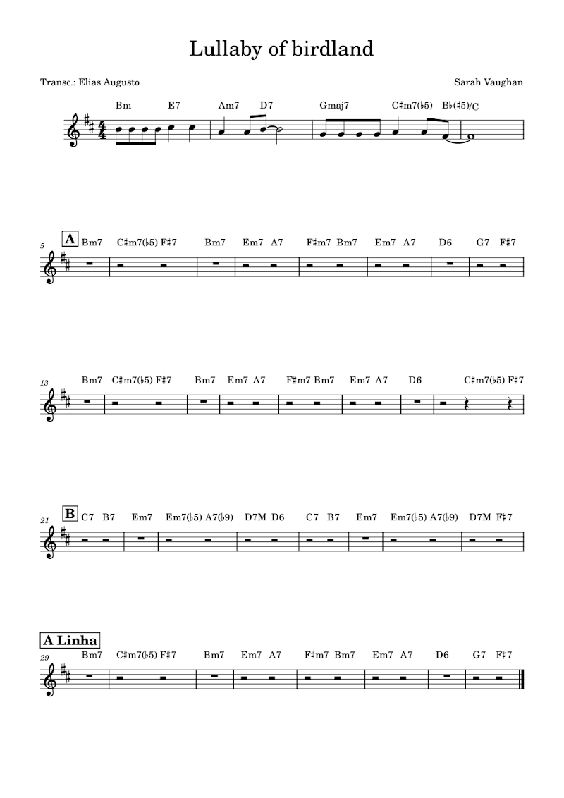 Lullaby of birdland