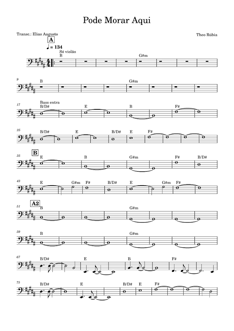 Pode Morar Aqui Bass