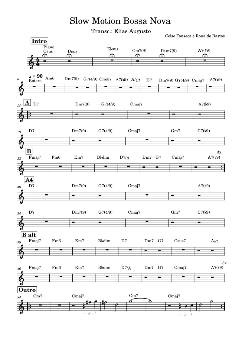Slow Motion Bossa Nova
