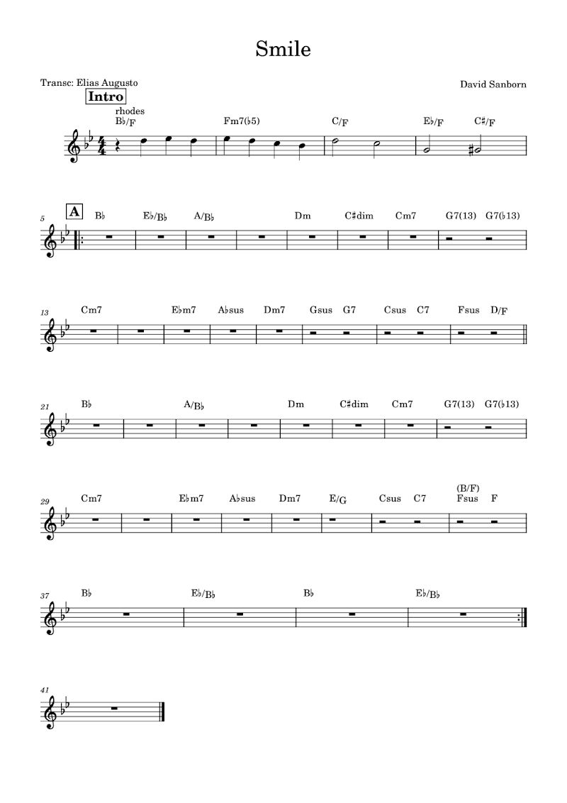 Smile DavidSanborn