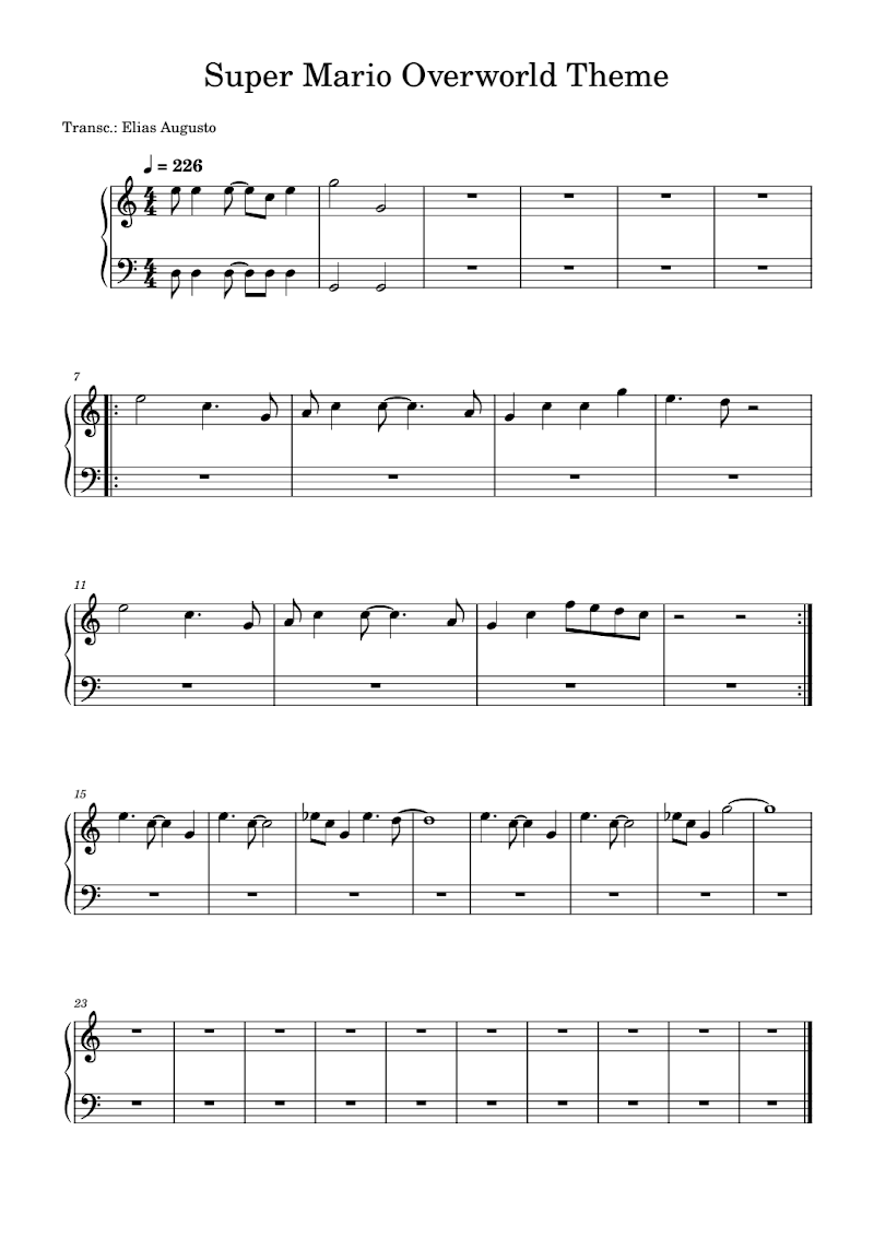 Super Mario Overworld Theme
