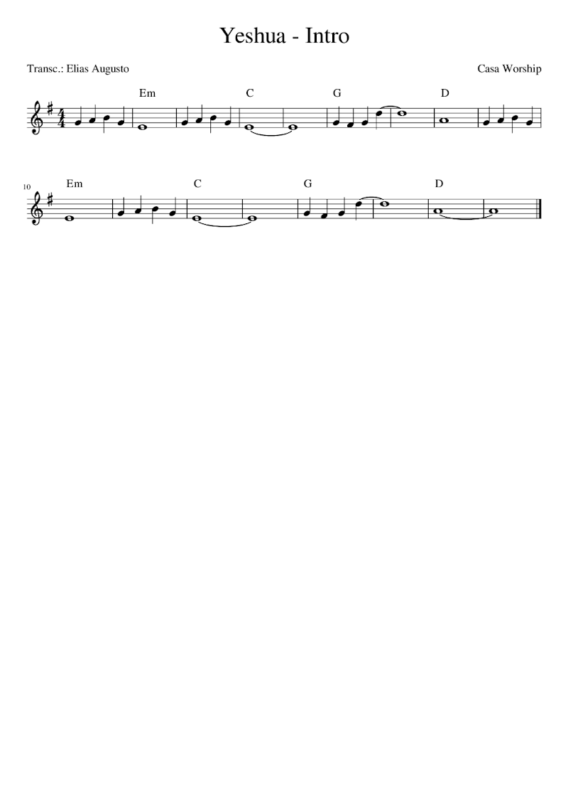 Yeshua - Intro